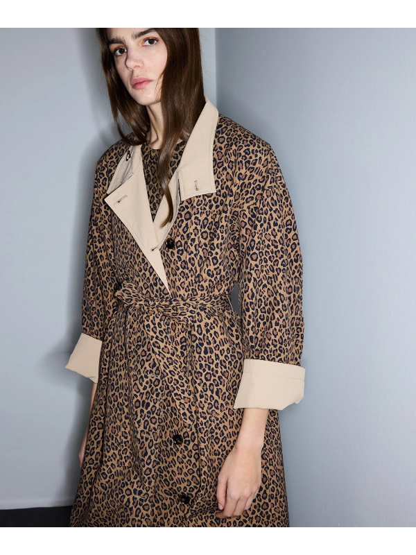 İpekyol Leopar Desen Trençkot IS1260011016