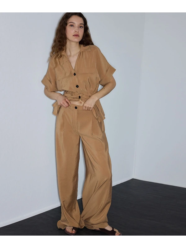 İpekyol Modal İçerikli Wide Leg Pantolon IS1260003247