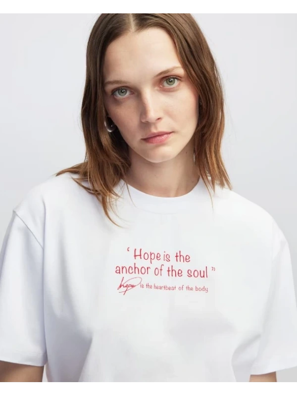 İpekyol Slogan Baskılı T-Shirt IW62500070077