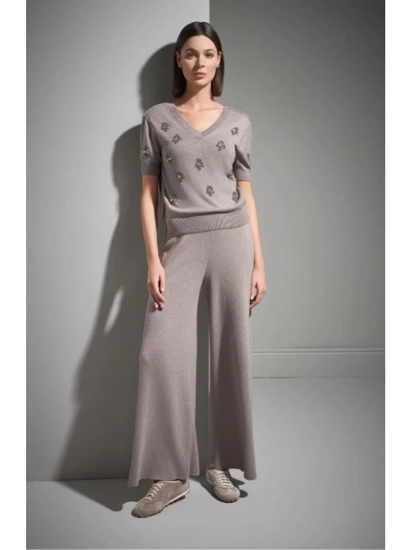 Join Us l Elişi Taş İşlemeli Triko Bluz 2526W163