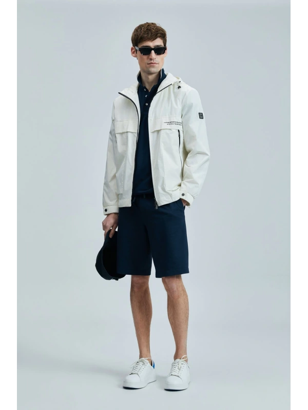 Lufian Erkek Aler Chino Slim Lacivert Şort 111210079