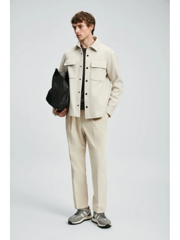 Lufian Erkek Andre Örme Ekru Ceket 112120261