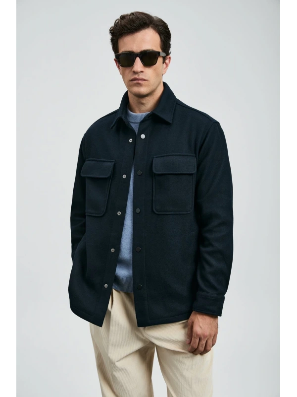 Lufian Erkek Andre Örme Lacivert Ceket 112120261