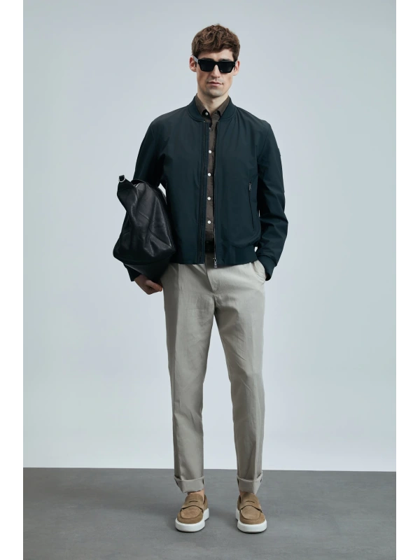 Lufian Erkek Bert Slim Fit Bej Pantolon 111190352