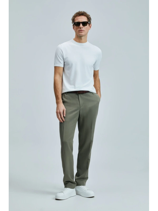 Lufian Erkek Bert Slim Fit Yeşil Pantolon 111190352