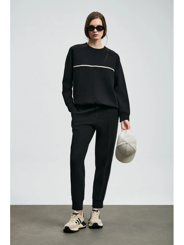 Lufian Cessica Kadın Siyah Örme Eşofman Altı 122050008