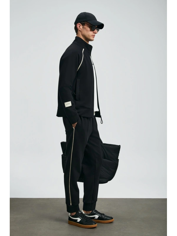 Lufian Charms Erkek Siyah Eşofman Üstü 112050078