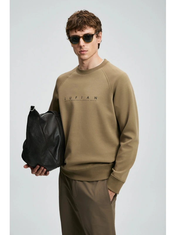 Lufian Cooper Erkek Kum Renk Sweatshirt 112030177