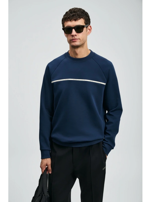 Lufian Erkek Cosmo Lacivert Sweatshirt 112030181