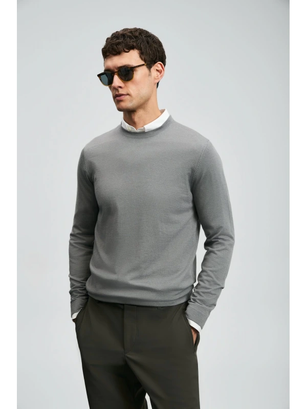 Lufian Erkek Dean Gri Kazak 112090148