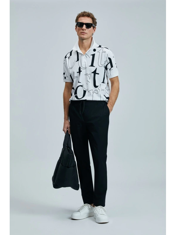 Lufian Erkek Diamond Smart Polo Beyaz T-Shirt 111040219