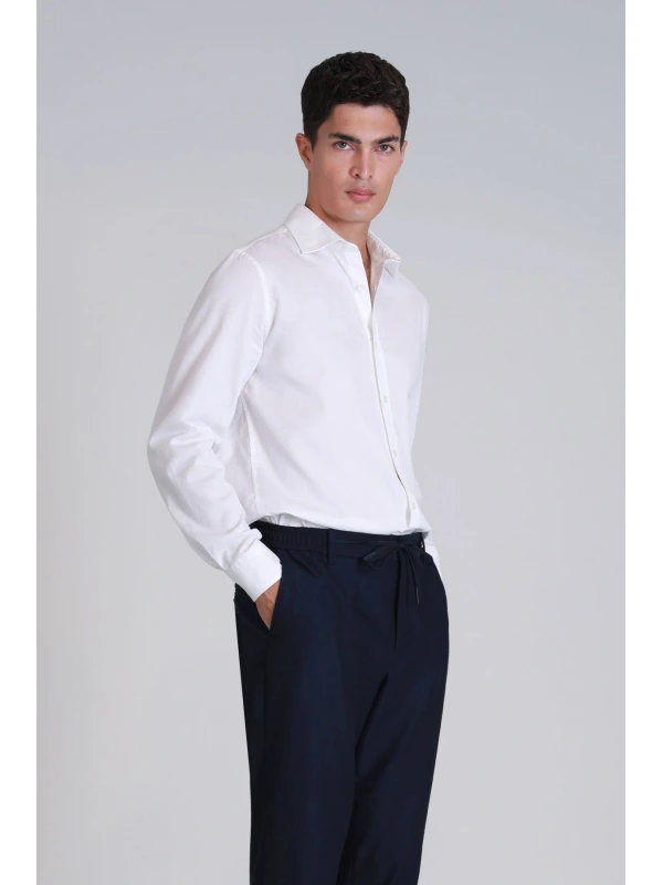 Lufian Ferla Erkek Beyaz Gömlek 112010652