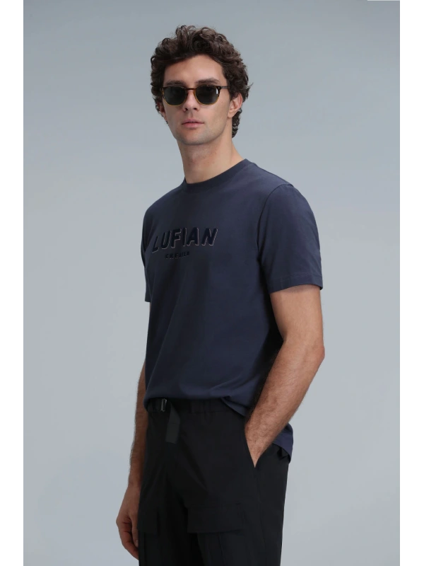 Lufian Erkek Gold Yuvarlak Yaka Antrasit T-Shirt 111020191