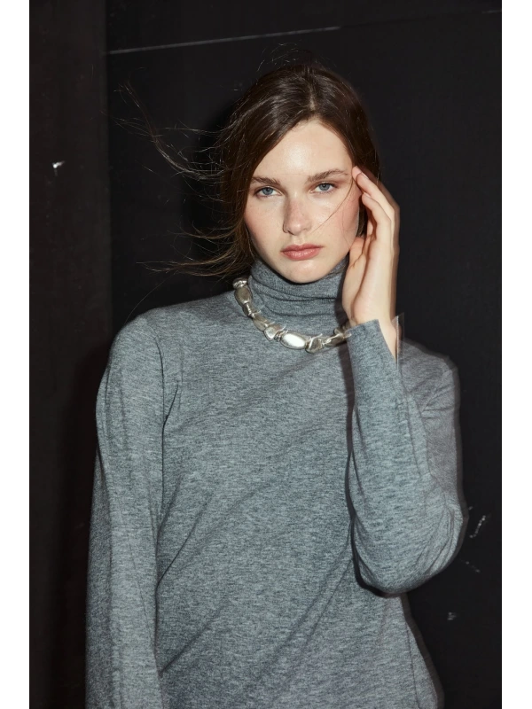 Lufian Kadın Harper Gri Kazak 122090041