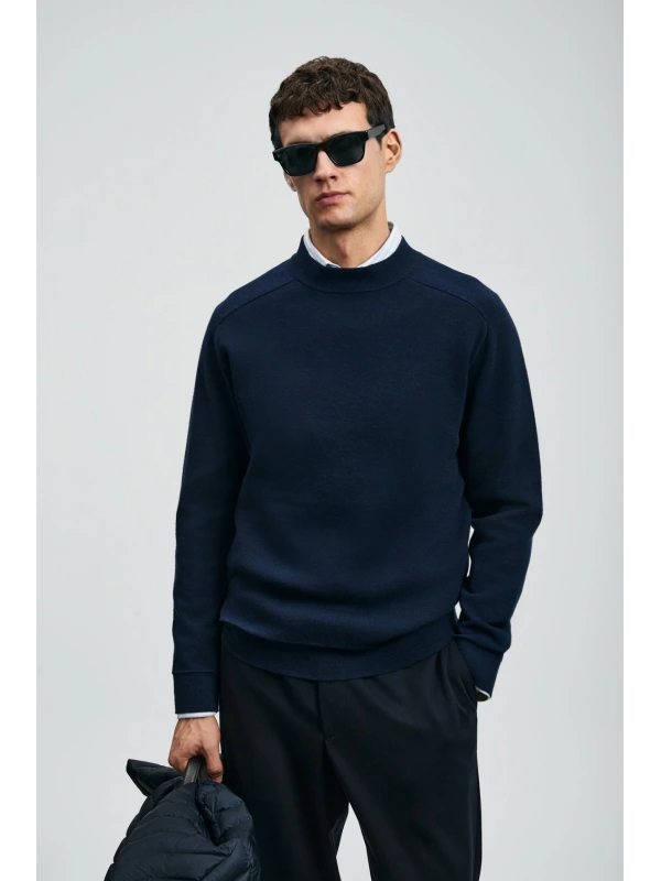 Lufian Erkek Herman Lacivert Kazak 112090159