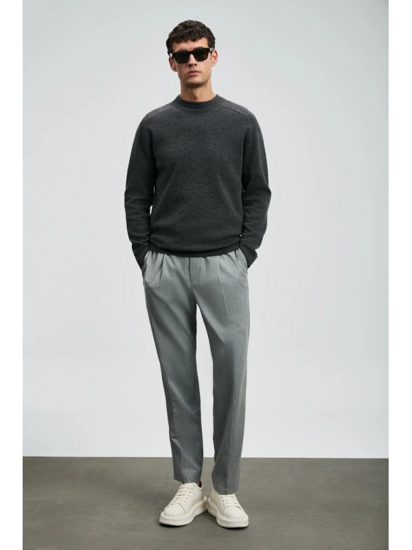 Lufian Herman Erkak Koyu Gri Kazak 112090159