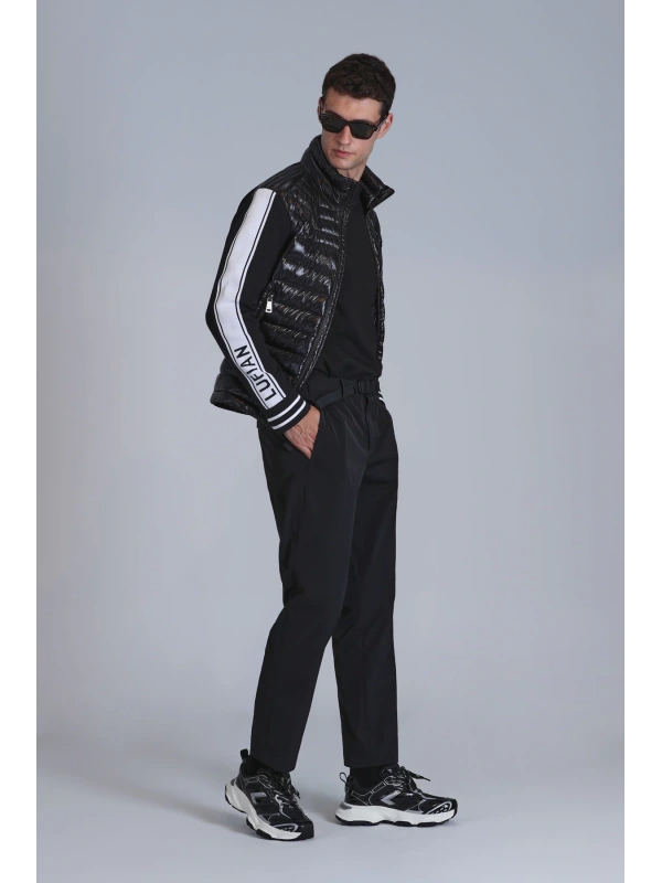 Lufian Erkek Hidden Chino Slim Fit Siyah Pantolon 112190326