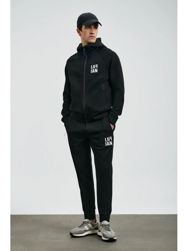 Lufian İce Erkek Siyah Eşofman Üstü 112050079