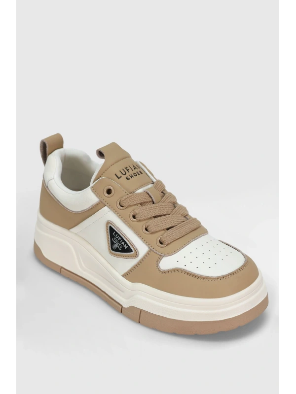 Lufian Jennifer Kadın Deri Bej Sneaker 122230050