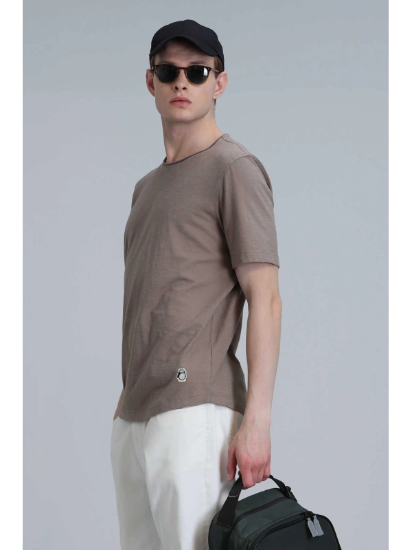 Lufian Erkek Junya Basic Camel T-Shirt 111020203