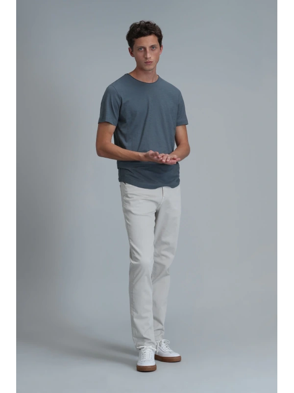 Lufian Erkek Junya Basic Nefti Yeşil T-Shirt 111020203