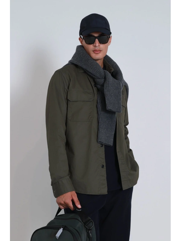 Lufian Lara Erkek Haki Gömlek 112010656