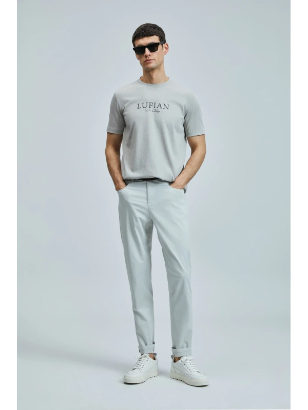 Lufian Erkek Love Modern Grafik Bej T-Shirt 111020238