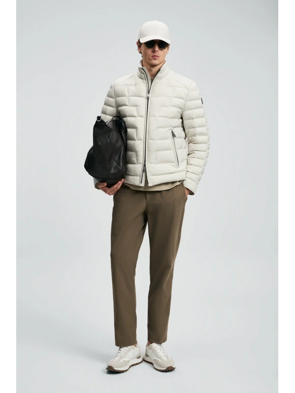 Lufian Lukas Kaz Tüyü Erkek Ekru Mont 112120245