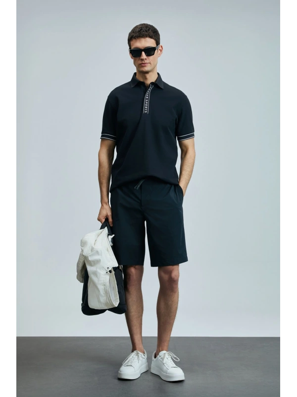 Lufian Luus Erkek Siyah Spor Şort 111210080