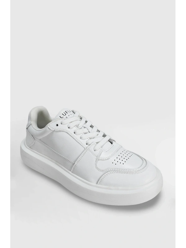 Lufian Mateas Erkek Beyaz Deri Sneaker 112230251