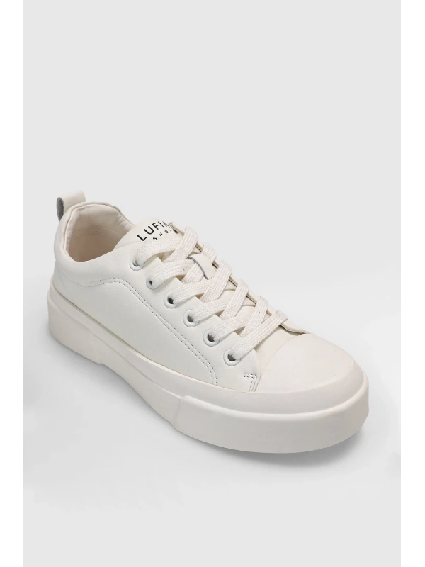 Lufian Mia Kadın Deri Beyaz Sneaker 122230055