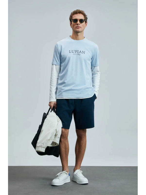 Lufian Erkek Moon Lacivert Şort Eşofman 11105004