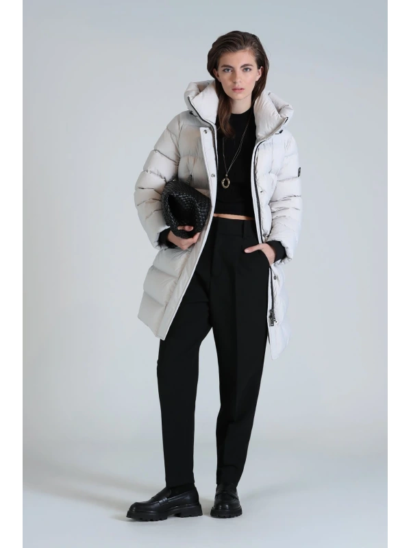 Olivia Kaz Tüyü Taş Rengi Kadın Mont 122120034