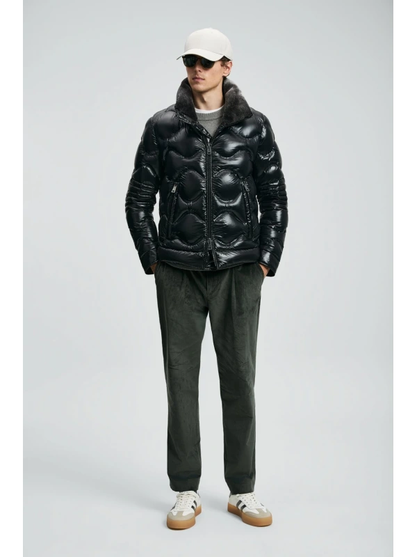 Lufian Roy Kaz Tüyü Erkek Siyah Mont 112120247