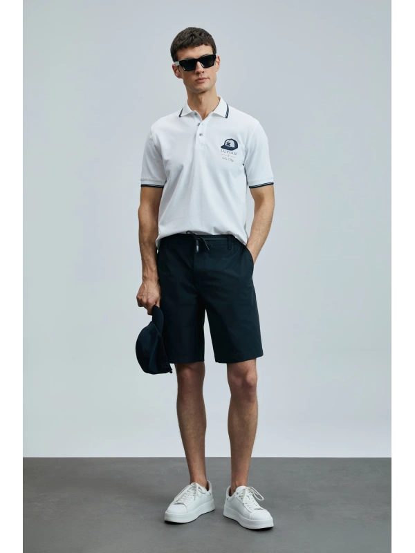 Lufian Erkek Sandor Polo Yaka Beyaz T-Shirt 111040223