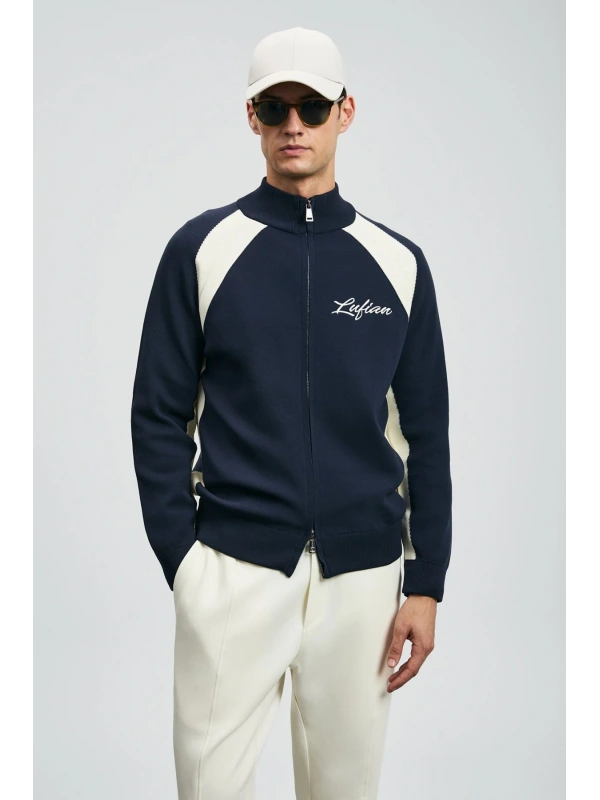 Lufian Erkek Shine Lacivert Hırka 112100081