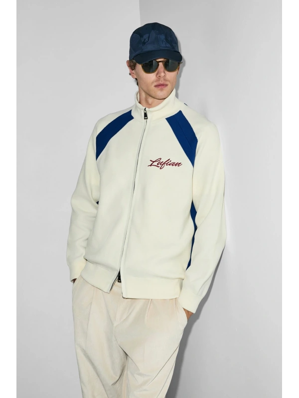 Lufian Erkek Shine Kırık Beyaz Hırka 112100081