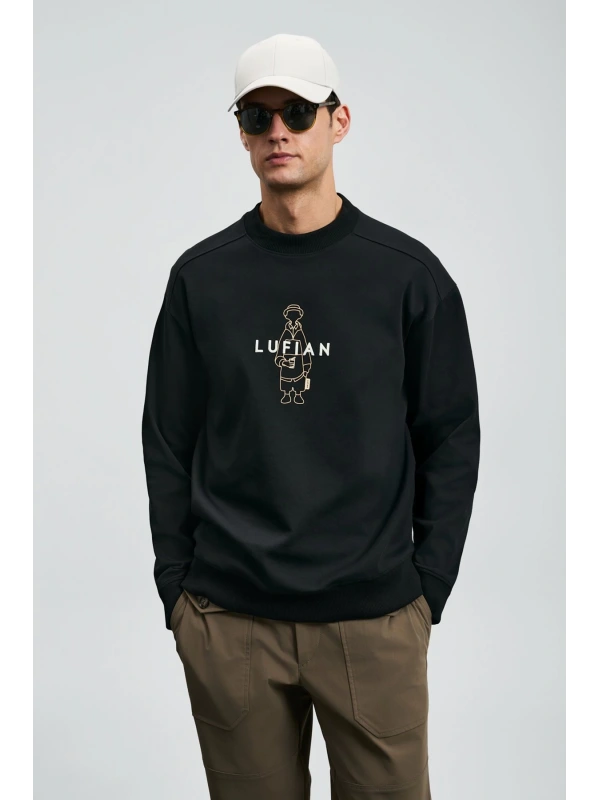 Lufian Erkek Simba Siyah Sweatshirt 112030175