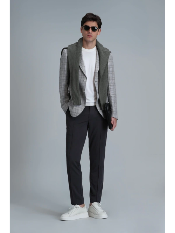 Lufian Erkek Simon Chino Slim Fit Yeşil Pantolon 111190324