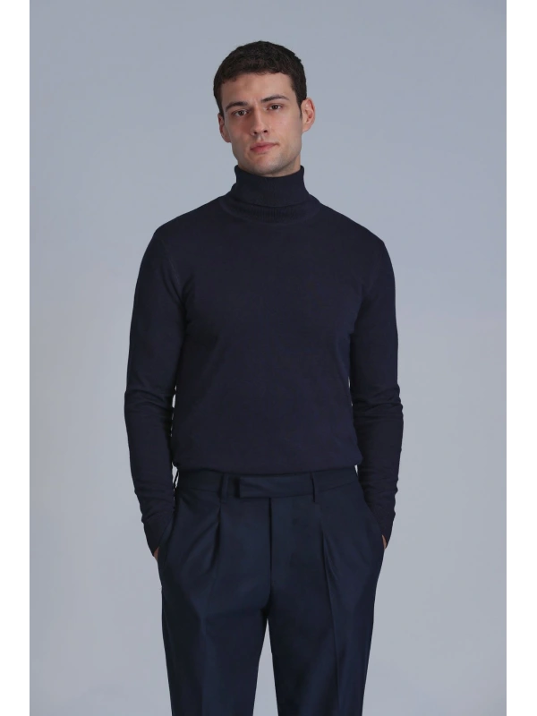 Lufian Soil Erkek Lacivert Kazak 112090126