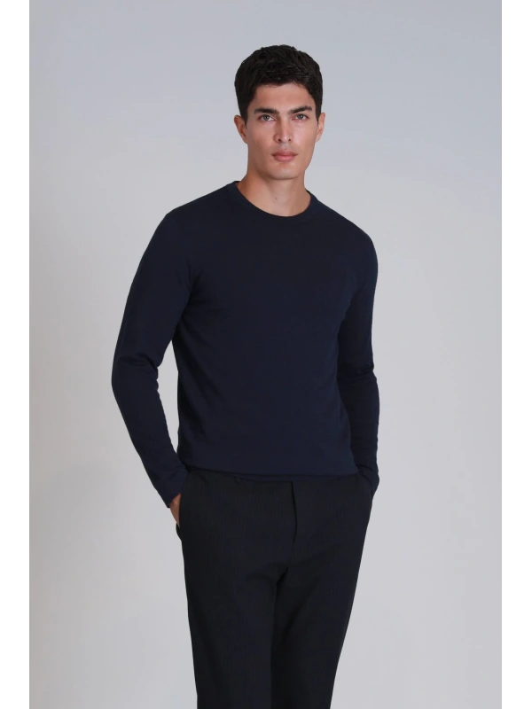 lufian Stone Erkek Lacivert Kazak 112090124