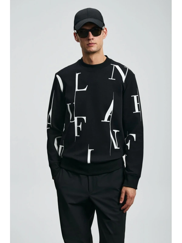 Lufian Erkek Tiffany Siyah Sweatshirt 112030184