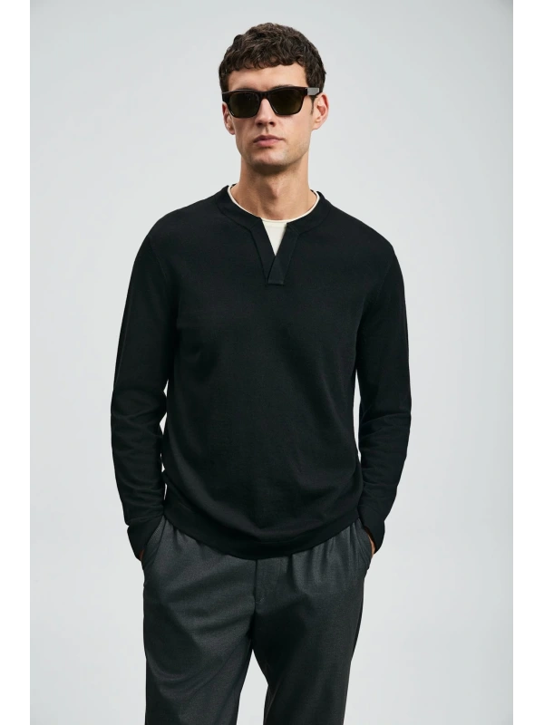 Lufian Erkek Zen Siyah Kazak 112090163