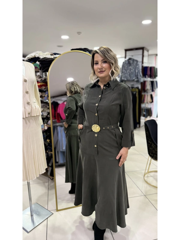 Milestone Düğmeli Elbise 40445