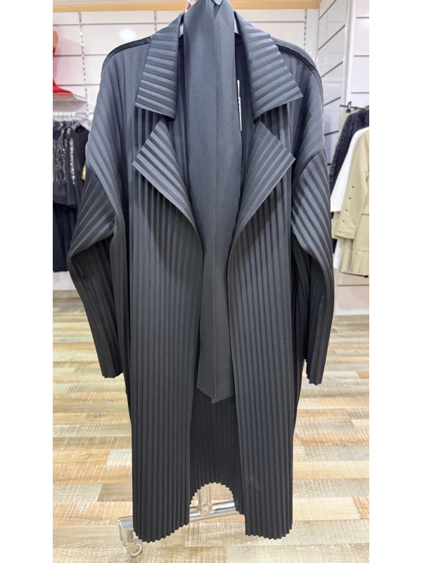 My312 Kadın Siyah Pliseli Kap 7850