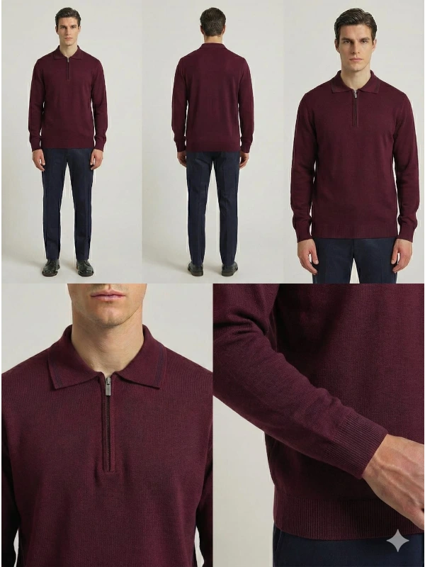 Nehir Ferm Polo Yaka Triko Kazak 254100907