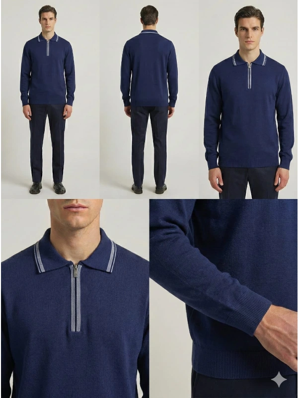 Nehir Ferm Polo Yaka Triko Kazak 254100907