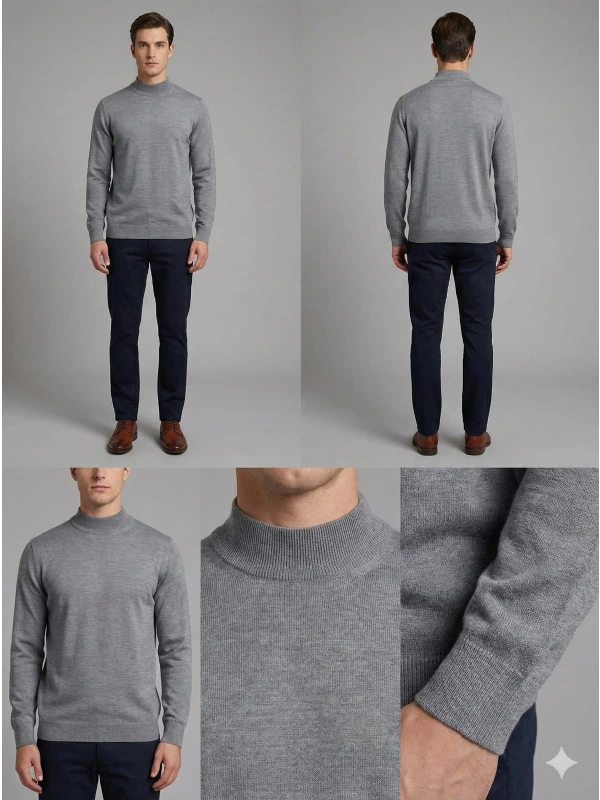 Nehir Yarım Balıkçı Triko Kazak 254500404