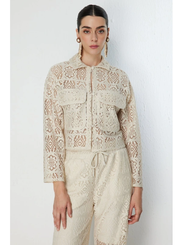On Fashion Dantelli Ceket 76516