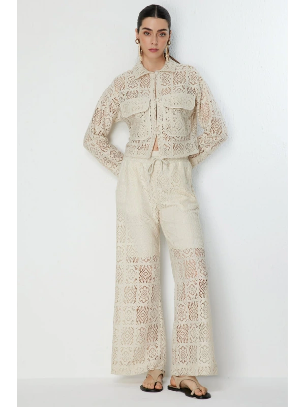 On Fashion Dantelli Pantolon 76517